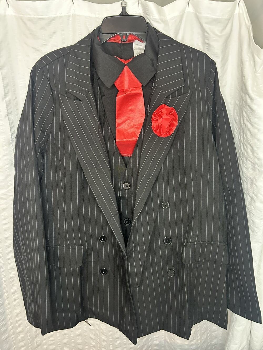 Spirit Halloween Costume Adult 20's Gangster Suit Set Size M/xl